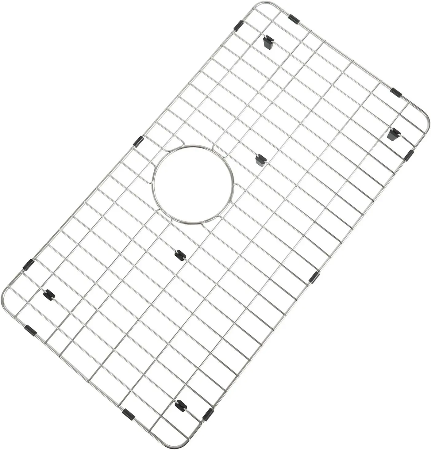 

Kitchen Sink Grid and Sink Protectors, Stainless Steel Sink Grids for Bottom of Kitchen Sinks, 26" x 14" with Rear Drain for Sin