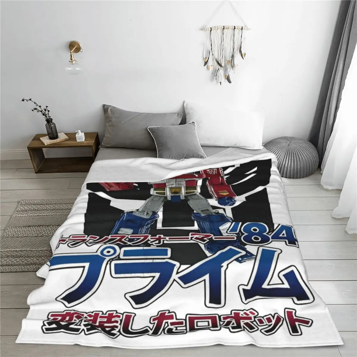 Neuartiges Design Optimus Prime TRANSFORMERS Decken Ultraweiche, bequeme Überwurfdecken aus Fleece, maschinenwaschbar