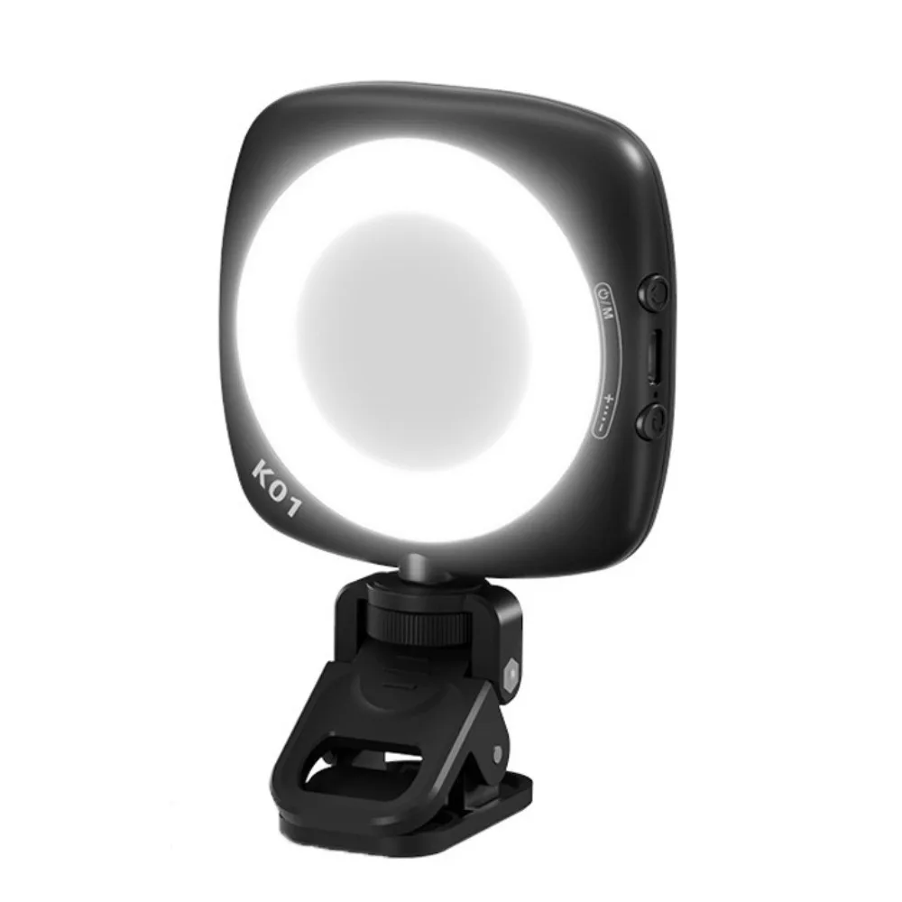 Avec miroir de maquillage téléphone Selfie lumière Rechargeable Portable téléphone Portable lumière de remplissage détachable Mini LED téléphone lumière de remplissage Vlog