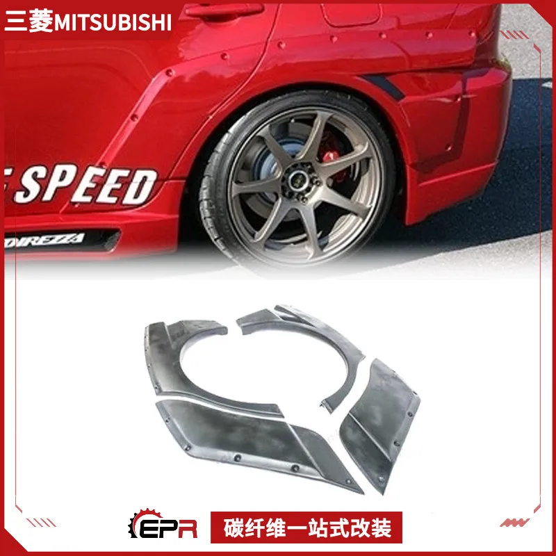 Applicable à Mitsubishi Evolution 10e génération, pièces modifiées Yishen, modèle CS en fibre de résine, installation de corps large à sourcil arrière