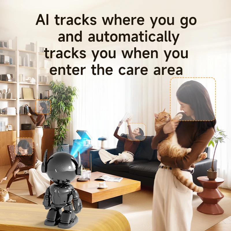 1080P Smart Astronaut Robot IP Camera 5G Wifi 360° AI Track Security Surveillance Night Vision Home Security Baby Pet Monitor