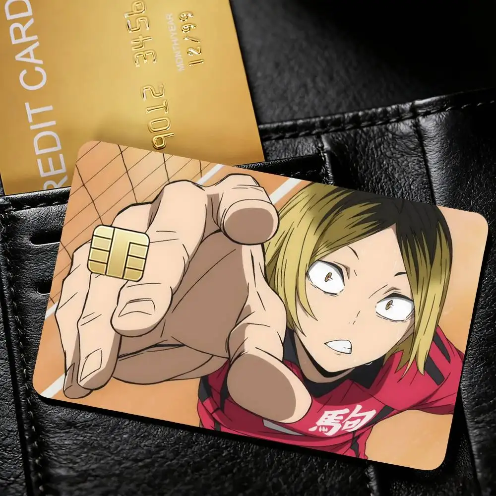 K-Kenma K-Kozume Badge Anime H-Haikyuu Decorative Waterproof Film Skin Cover Credit Card Stickers Debit Front Bank Bus Pass
