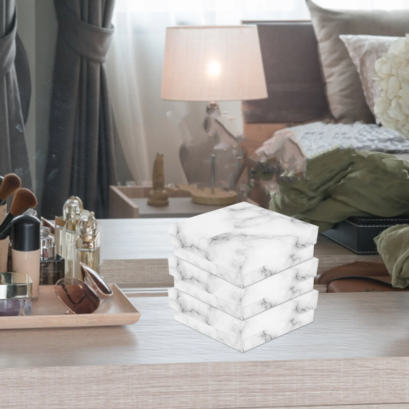 

24 Pcs Jewelry Box Earring Container Packaging Double Small Boxes Storage Case Organizer Girls Holder Man