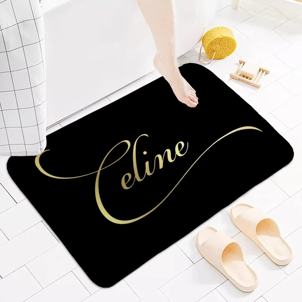 Bath Mat Rug Bathroom Foot Mat Non-slip Mat Small Floor Mats Door Mat C-celine-e Kitchen Carpet Carpets Rugs Doormat Entrance