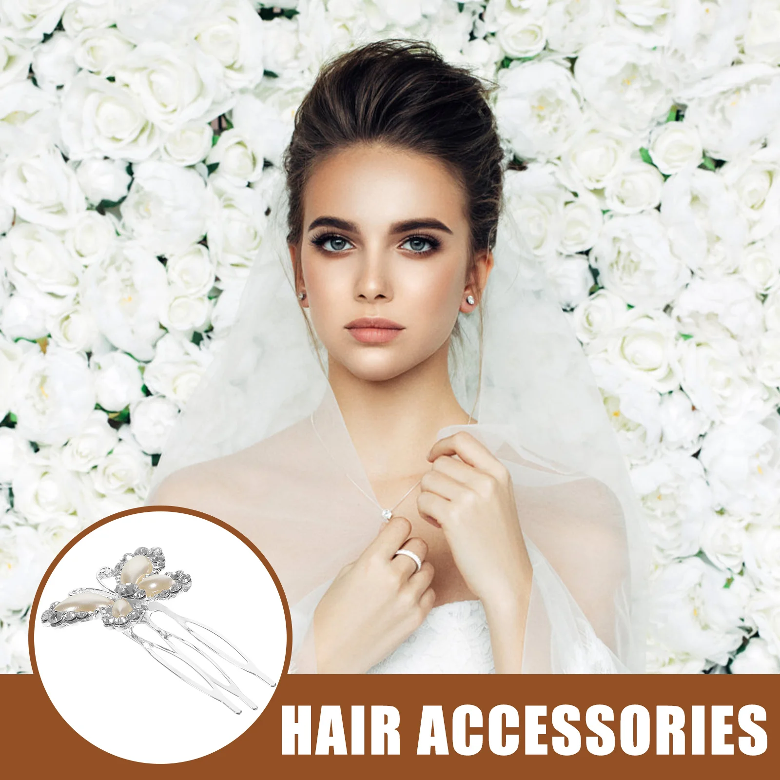 3 قطع مشط شعر الزفاف حجر الراين أنيق متألق إكسسوار الزفاف للنساء العروس الجانب مشط العروس إكسسوارات الشعر #4