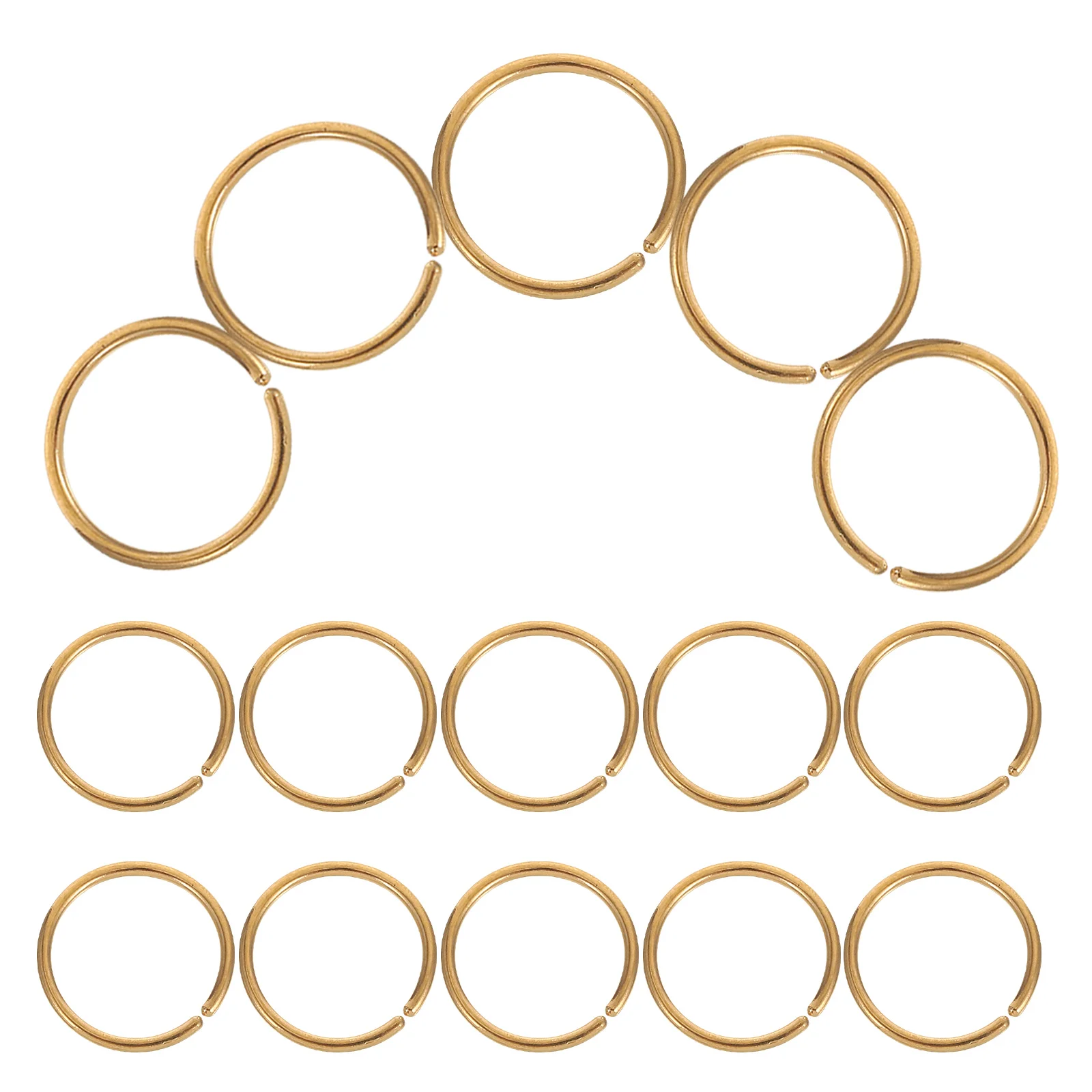 

30Pcs Stainless Steel Nose Hoops Minimalist Style Lightweight Smooth Edges for Extended Comfortable Wearing Nose Studs