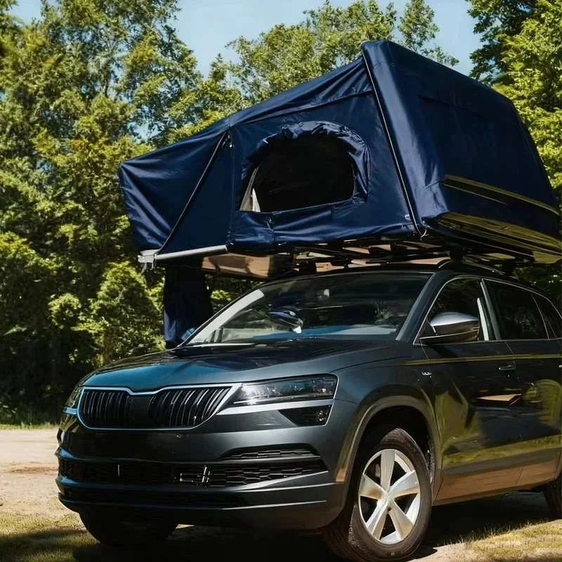 

Roof aluminum alloy car suv outdoor camping tent automatic hard top folding