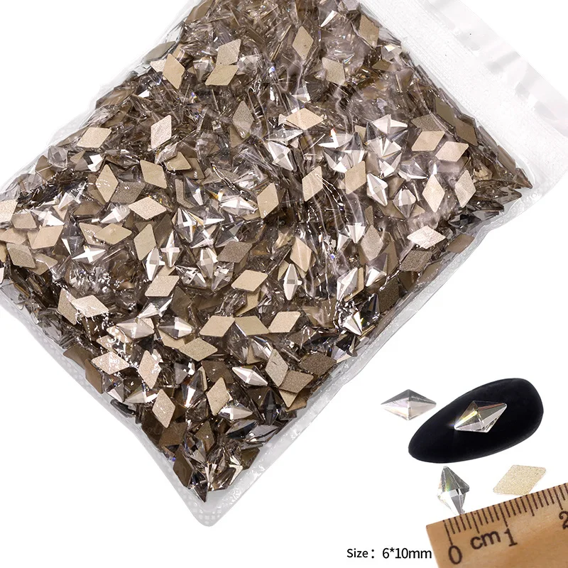 VDD P541-P580 Großhandel 1440 Stück Glas-Kristall-Strass mit flacher Rückseite, Glitzerstein in verschiedenen Formen für DIY-Bastelarbeiten, Nagelkunst und Dekoration – Detail 39