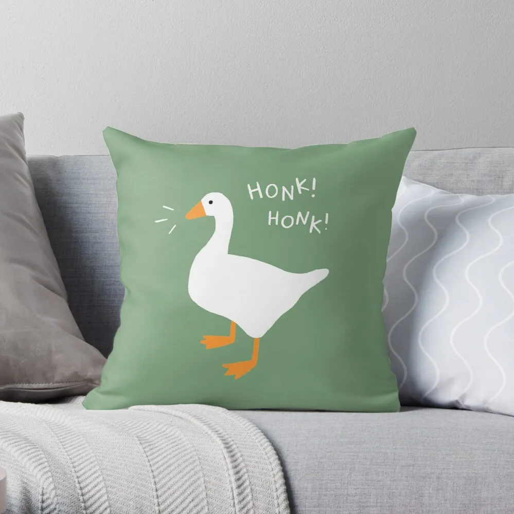 

Honk Honk Goose Throw Pillow Sofa Cover Pillows Aesthetic