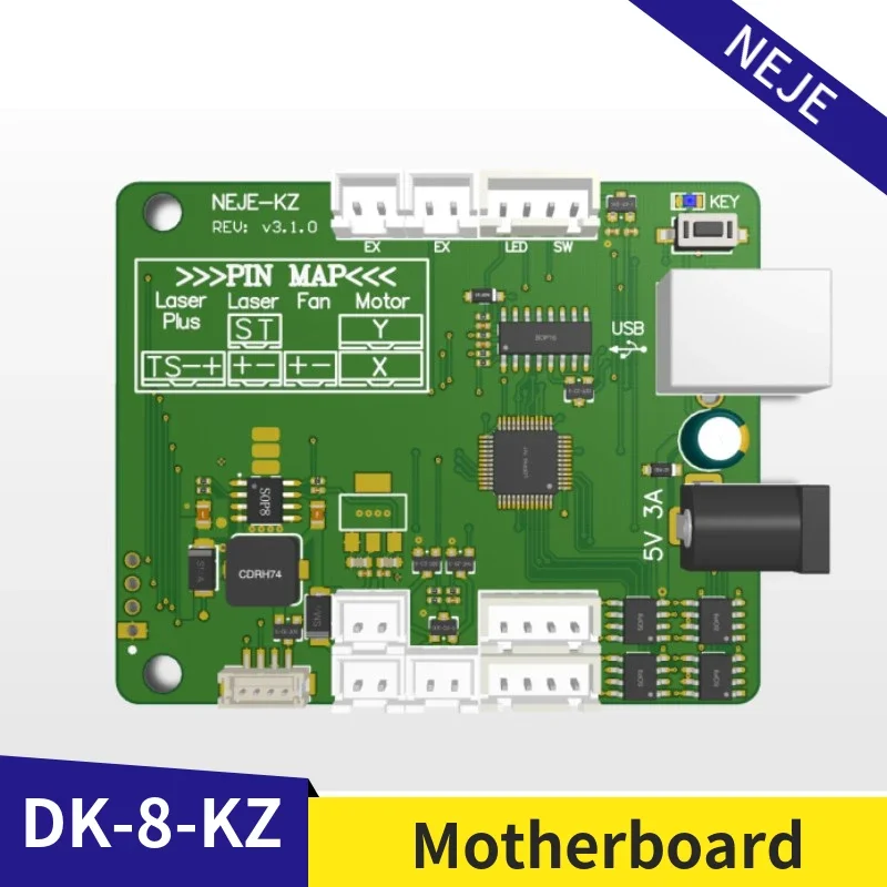 2024 NEW NEJE DK-8-KZ replace motherboard Suitable for DK-8-KZ 1000mw 1500mw 2000mw 3000mw  machine