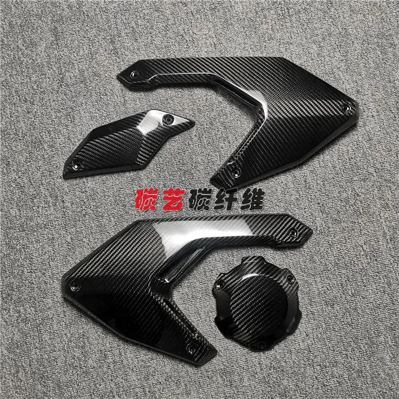 For Honda XADV 750 2021-2023 Real Carbon Fiber Motorcycle X-ADV 750 2021+ Engine Cover Fairing