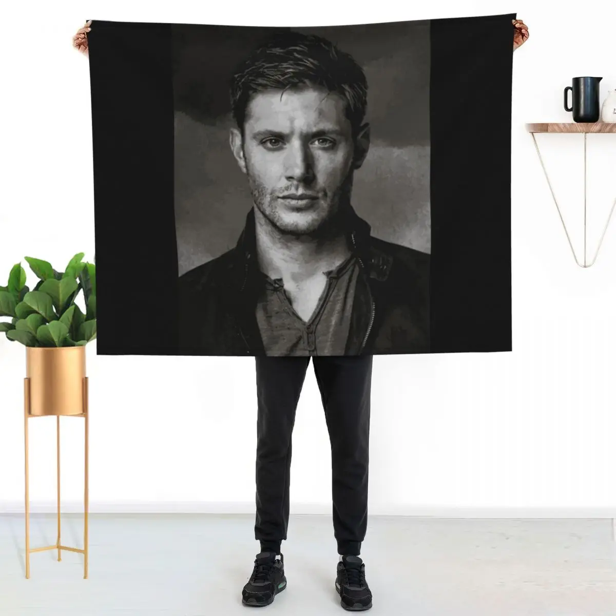 portrait of dean winchester Throw Blanket Hairy Decorative Throw Shaggy Moving Blankets Sofas Of Decoration Thins Blankets