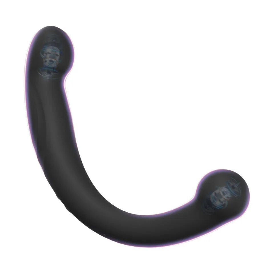 Double Ended Vibrating Prostate Massager 10 Vibrating Modes G Spot Stimulator Vaginal Stimulator Sex Toy For Women Men Couples