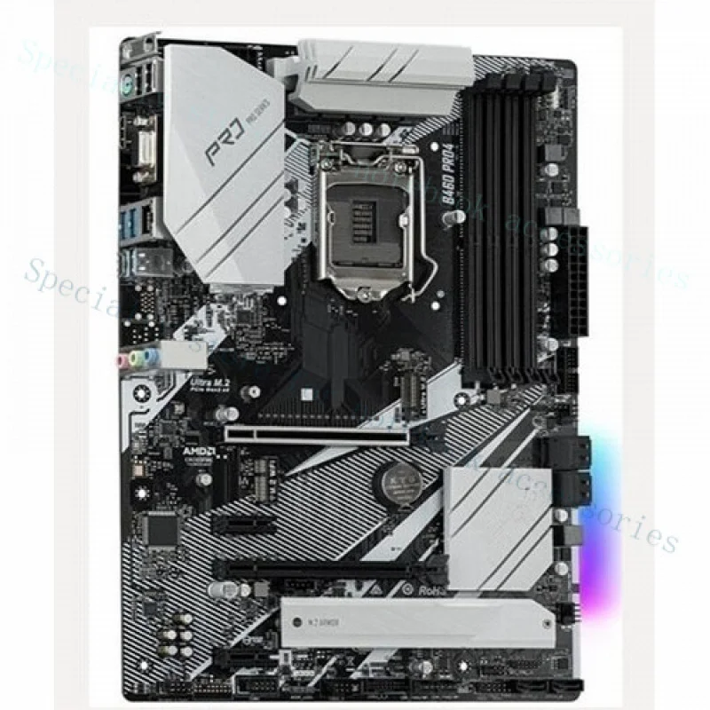 A++Para ASRock B460 Pro4 Desktop Intel B460 LGA 1200 i7/i5/i3 USB3.0 M.2 Placa-mãe