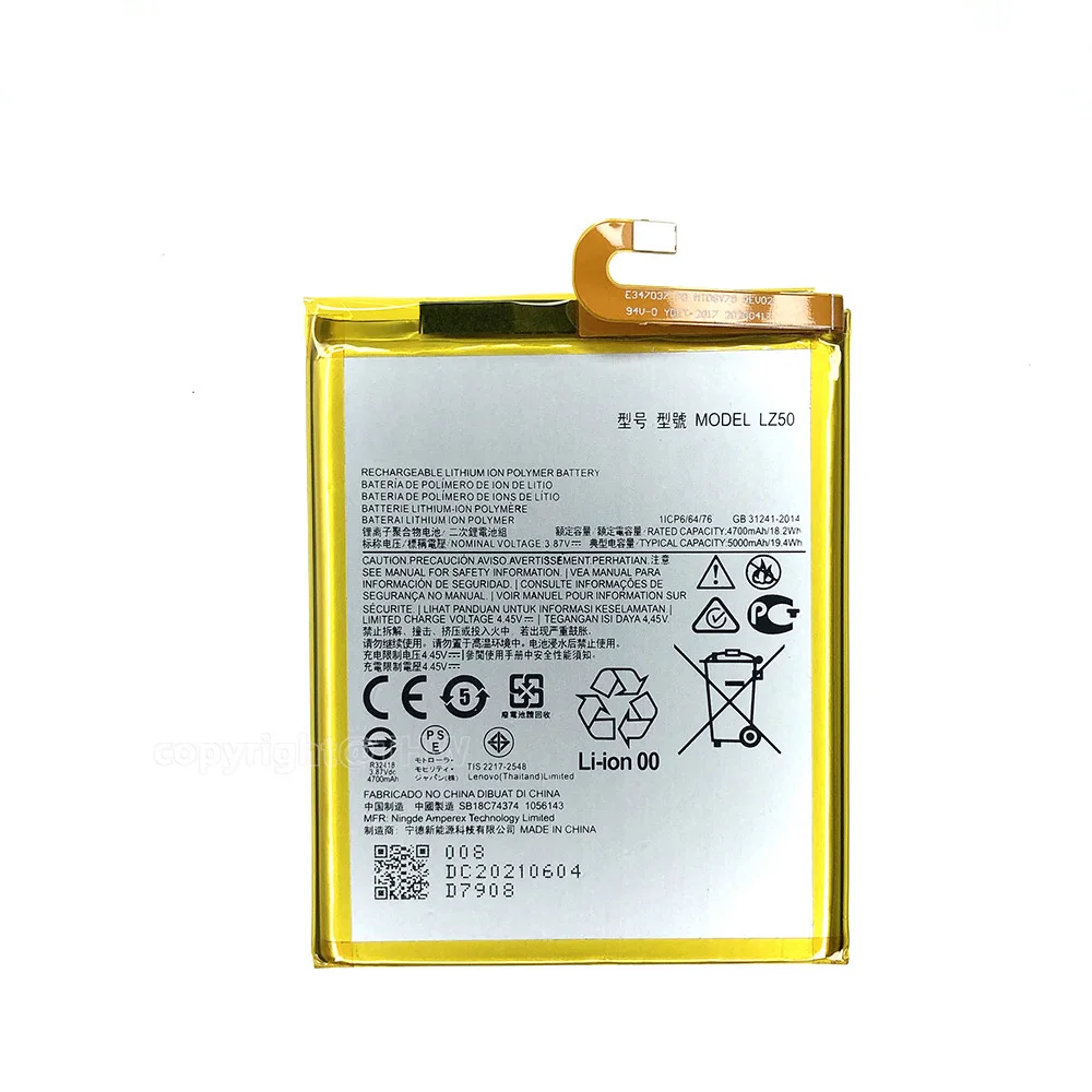 100% original lz50 replacement battery for Motorola one 5G Plus/G100/edge s LZ 50, brand new, free tools Batteria