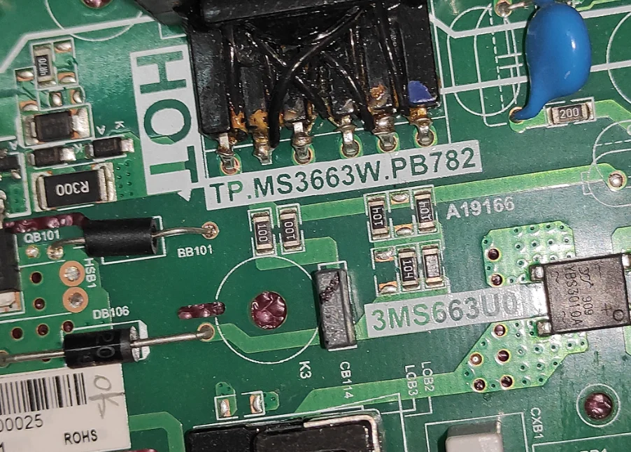 ¡Envío gratis! TP.MS3663W.PB782 3MS663U0 placa base de TV tres en uno probada bien 50w para st3151a07