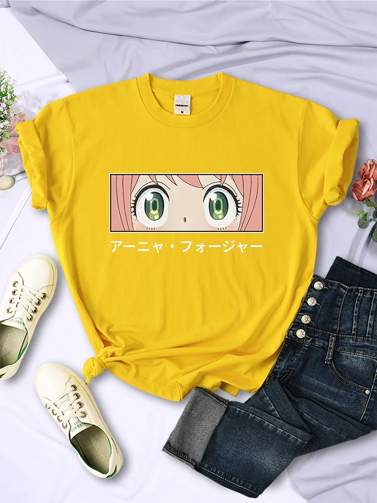 Japanese Anime Spy X Family Anya Forger Graphic Print Shirt Streetwear Women Fashion Short Sleeve Unisex Teen Girl 3-14y T Shirt