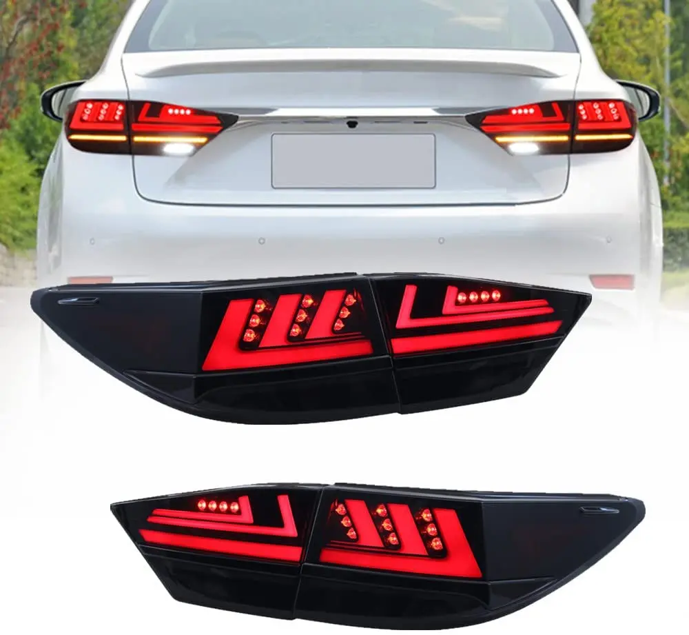 LED Tail Lights For Lexus ES350 ES300H 2013 2014 2015 2016 2017 2018 Sequential Rear Lamps Start Animation Assembly