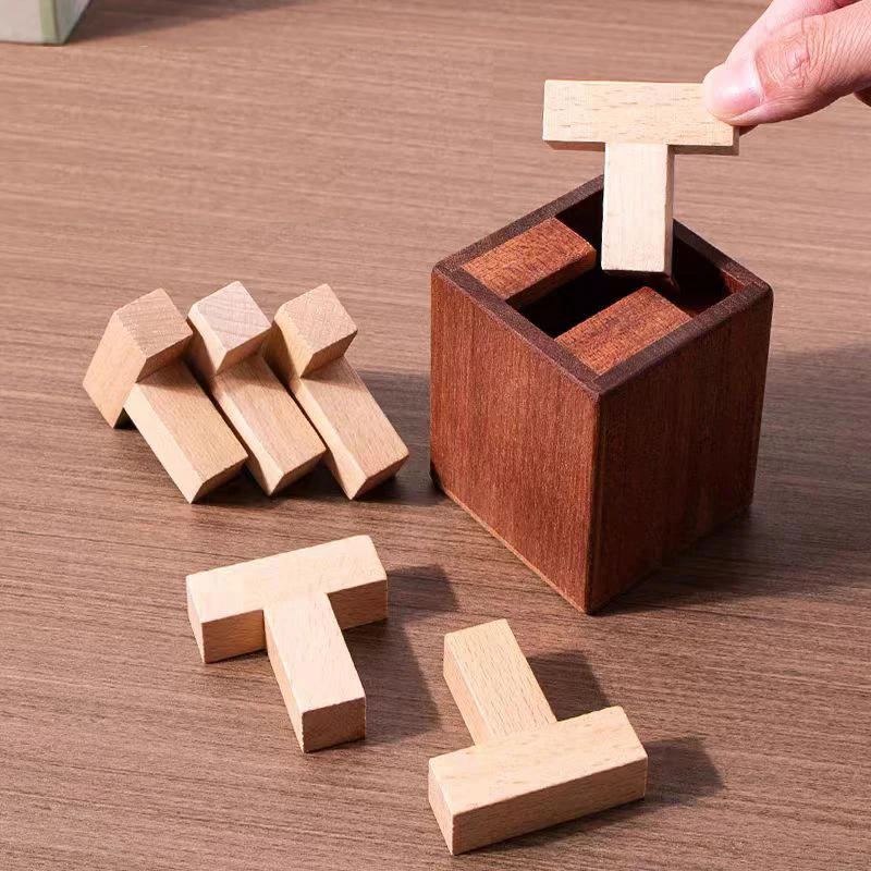 Caja de rompecabezas de madera imposible de alta dificultad, rompecabezas para adultos y adolescentes, juguetes de prueba IQ, juegos educativos de desafío mental