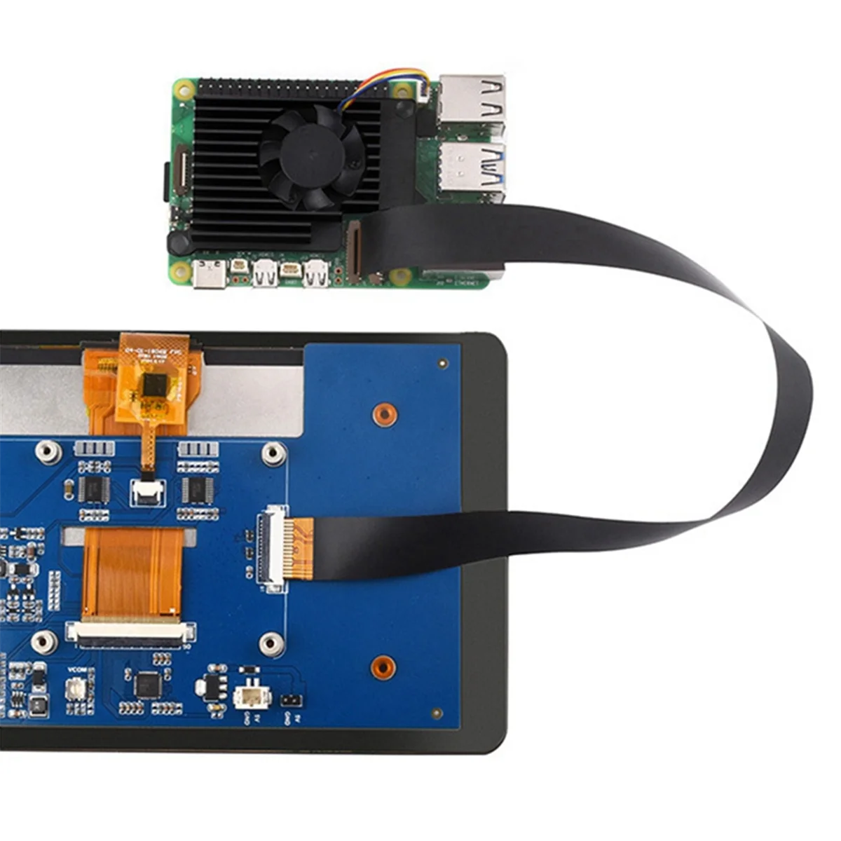 Raspberry pi 5 dsi cabo flexível, 22pin a 15pin, multifuncional, conveniente, prático, 300mm