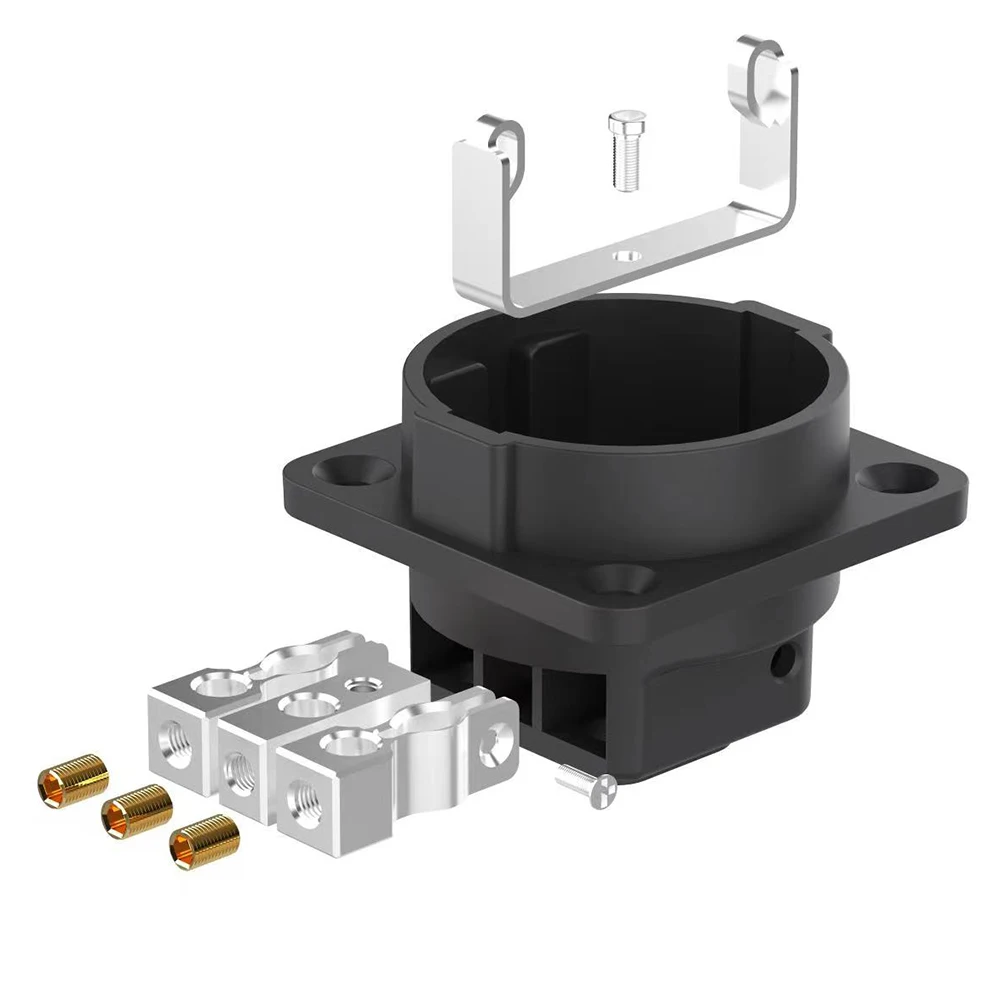 Monosaudio ES3R Pure Copper 99.998% Rhodium Plated EU Schuko Sockets AC16A 250V EU Power Socket Eur European Power Chass