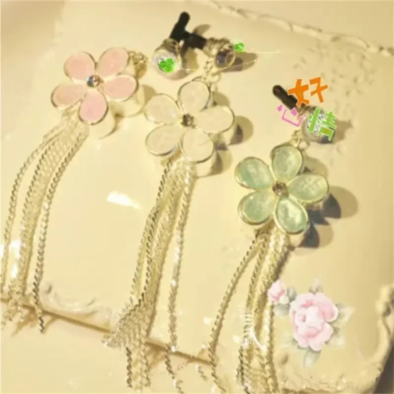 

Fashion Beautiful Tassel Cherry Phone Dust Plug Earphone Jack Plug Suitable for 3.5mm Headphone Hole of Smart Phone 2025