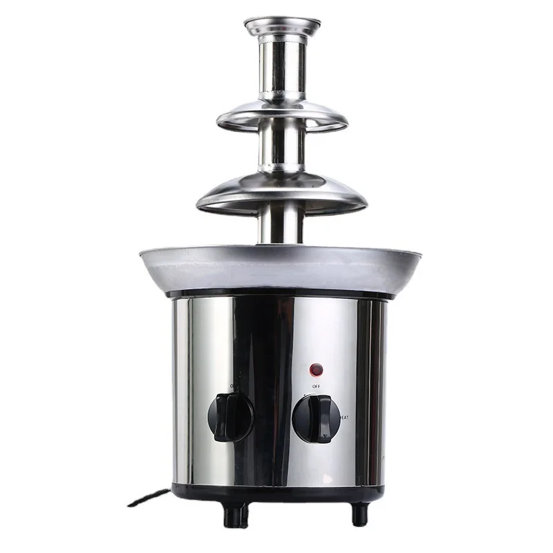 

4 Layer 4-Tier Family Chocolate Fuente Machine Electric Chocolate Fountain Chocolate Heating Waterfall Machine