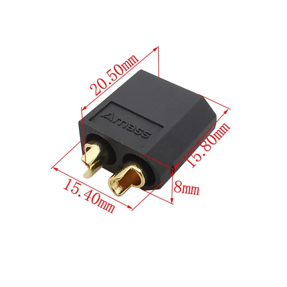 2Pcs XT60 Mountable Fixed Male Plug Female Socket Connector XT60E-M XT60EW-M XT60W-F for RC Aircraft FPV Drone