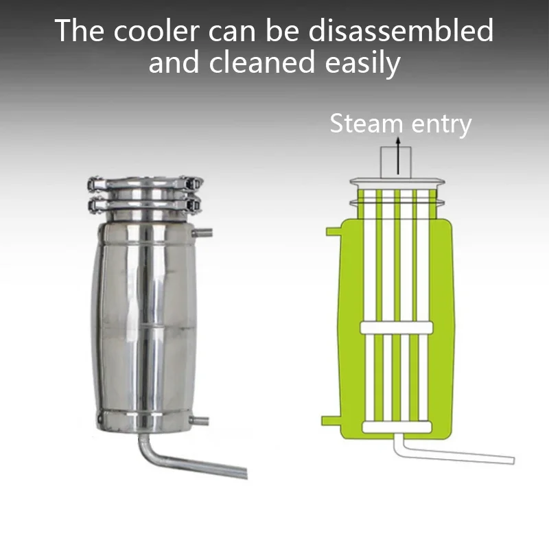 

50L Home Brewing Machine Automatic Roast Liquor Steaming Equipment Multi-functional Still Stainless Steel Private Wine-press
