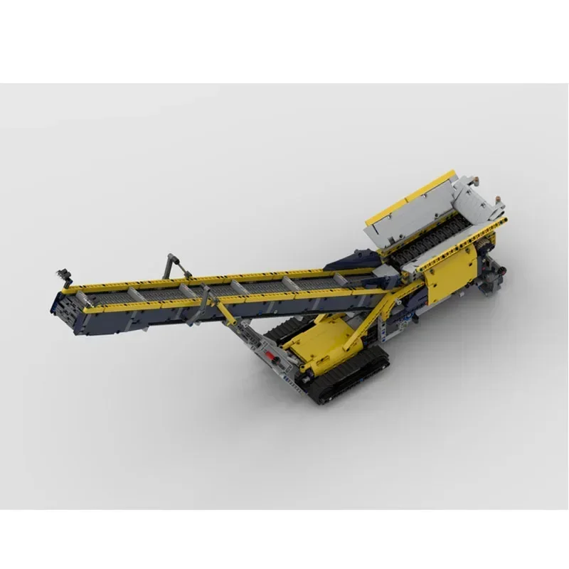 MOC-161055ClassicReplica de tolva móvil, cinta transportadora, bloque de construcción, modelo 1202 piezas MOC, juguete creativo de cumpleaños para niños