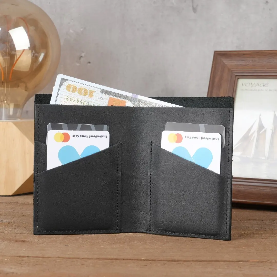 1221 leather card bag, high-end sense multi-functional ID bag, men and women traveling abroad change bag, simple card cover