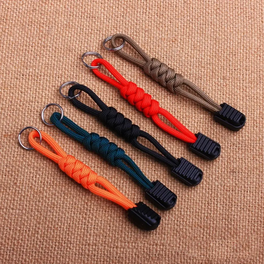 

Creative Braided Woven Keychain Anti Loss Handmade Keyring Wear-resistant Umbrella Rope Woven Backpack Buckle