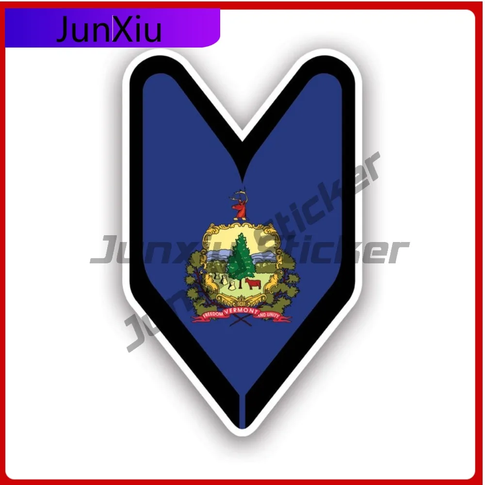 

Наклейка Vermont Driver Badge, устойчивая к царапинам и погодным условиям, стильная, для шлема, мотоцикла, ноутбука, съемная, легко наносится, аксессуары.