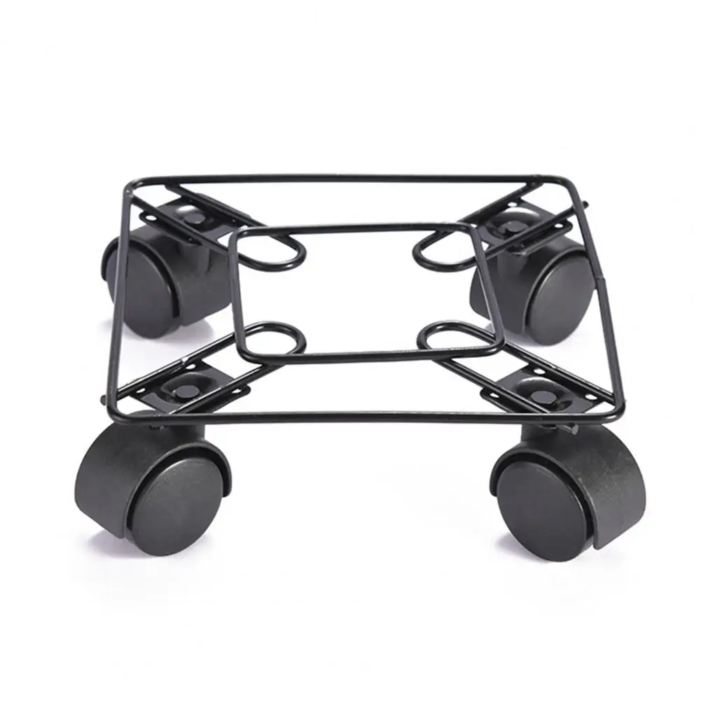 Flower Pot Base Planter Holder with Wheels Sturdy Flower Pot Rack Strong Load-bearing Round Stand Rolling Casters for Easy