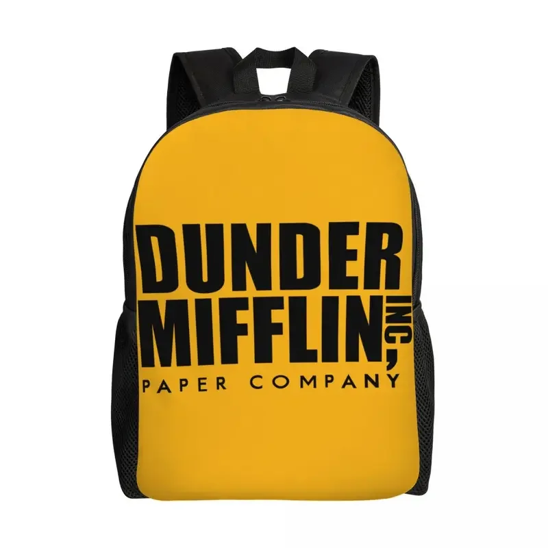 

Customized Dunder Mifflin Paper Company Travel Backpack School Computer Bookbag The Office TV Show College Student Daypack Bags