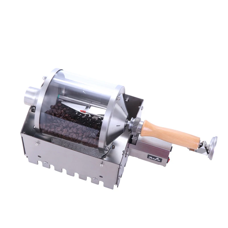 AS1-S400T Household Coffee Roaster Commercial Coffee Bean Roaster Thermal High Temperature Resistant Quartz Glass Drum