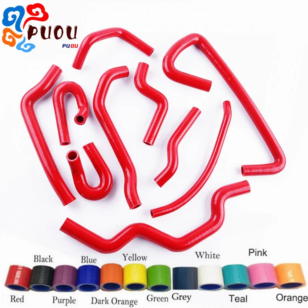 Para Renault Clio Williams 19 16S/16V F7P 1.8L 1988-1997: Kit de Mangueiras de Silicone para Radiador e Arrefecimento