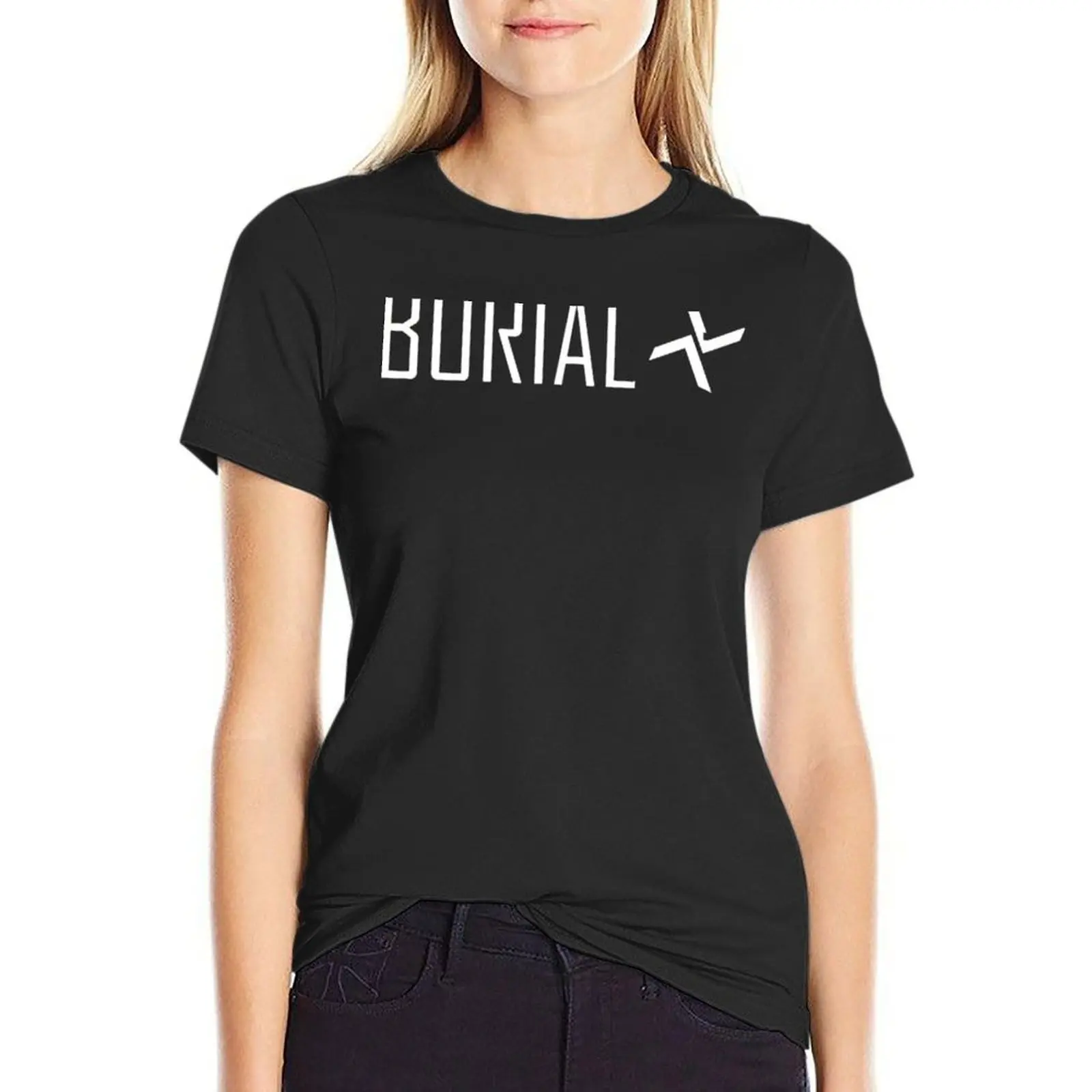 

Burial Logo T-Shirt summer tops oversized Women's tee shirt