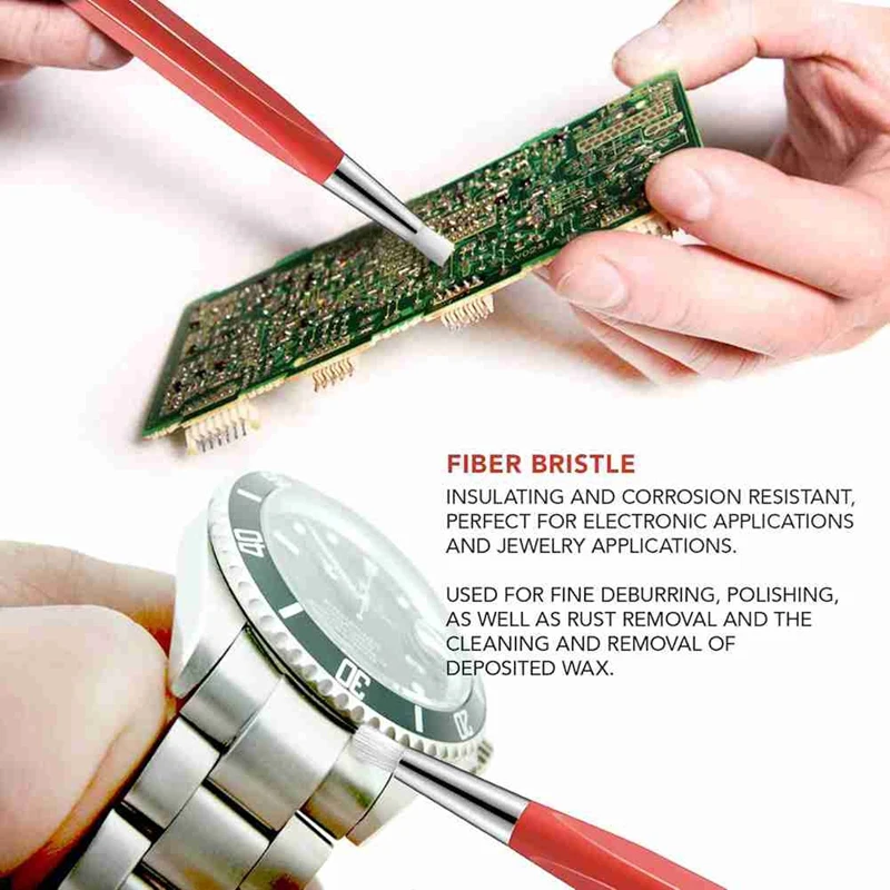 Watch Rust Cleaning Pen Scratch Brush Pen Set Set Of 2 Brass And Fiberglass Retractable Pen Watch Repair And Jewelry