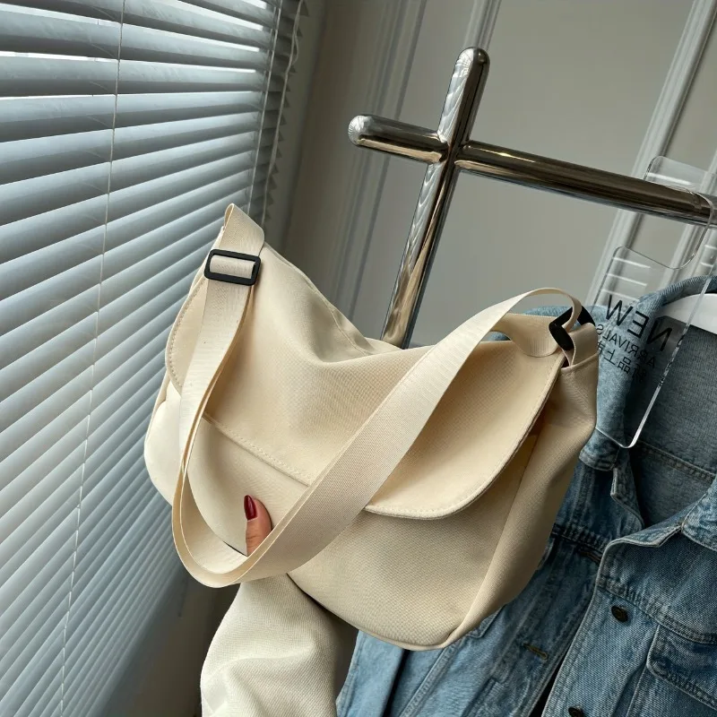 Stilvolle Damen Hobo Schulter-Umhängetasche, Geräumige Klapptasche mit Verstellbarem Riemen, Ideal für den Täglichen Arbeitsweg – Detail 8