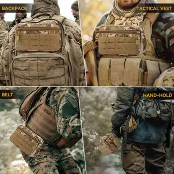 EDC Molle戰術腰包小巧型多用途腰包醫療包手機套戶外狩獵配件 8 最佳銷售 molle醫療袋 - №2