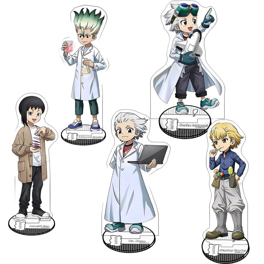 Dr. Stone Ishigami Senku 15cm Acrylic Stand keychain Scientist Experiment Collectible Ideal New Year Christmas Anime Themed Gift