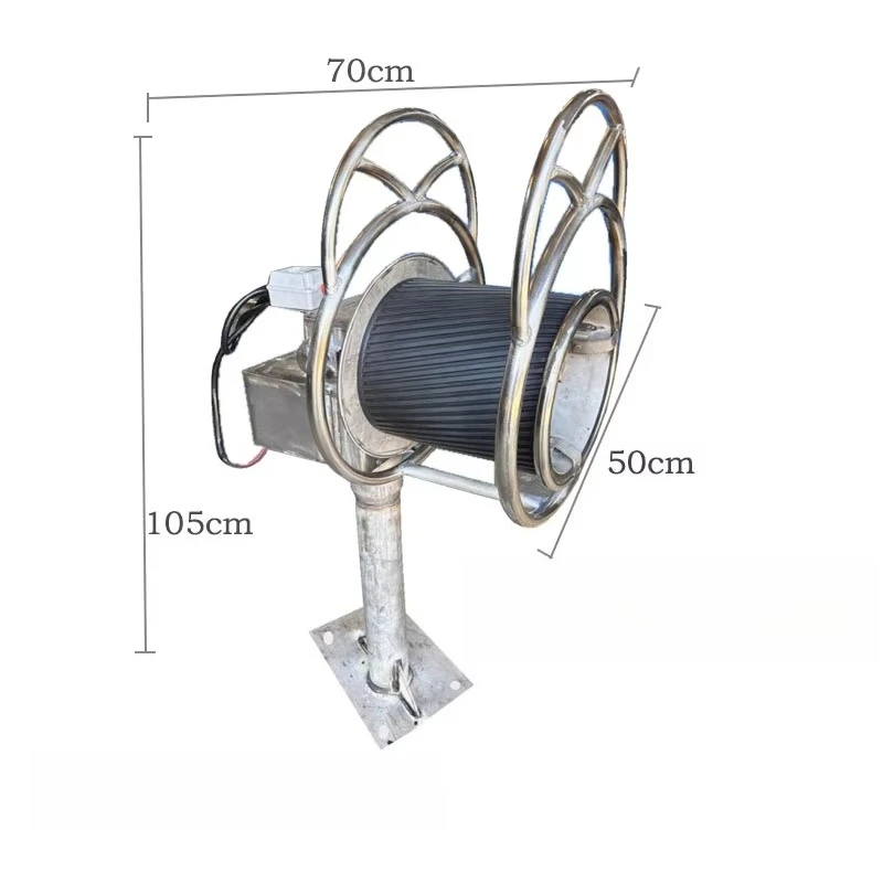 Elektrisches oder hydraulisches Fischernetz-Hauler aus Aluminium, 12 V, 24 V, 48 V