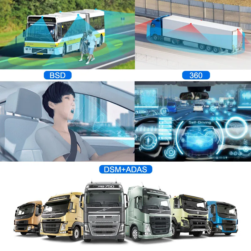 CareDrive Mdvr Ahd 4G Gps Anti Fatica Monitor Sistema di Allarme Collisione per Auto