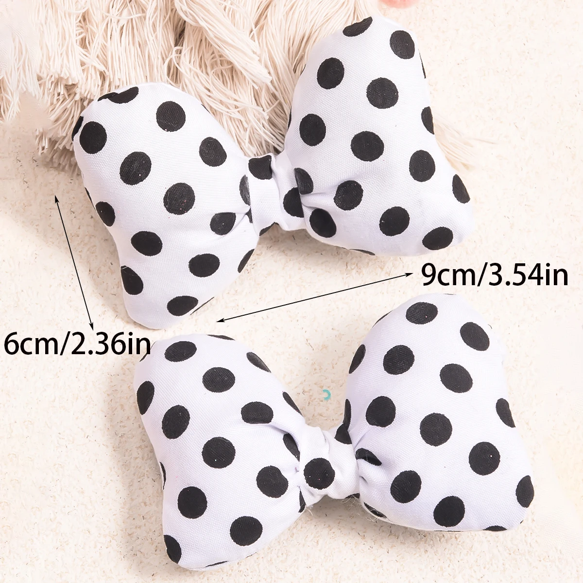 ربطة رأس بربطة رأس بربطة عنق قطنية بنقطة وردية #5