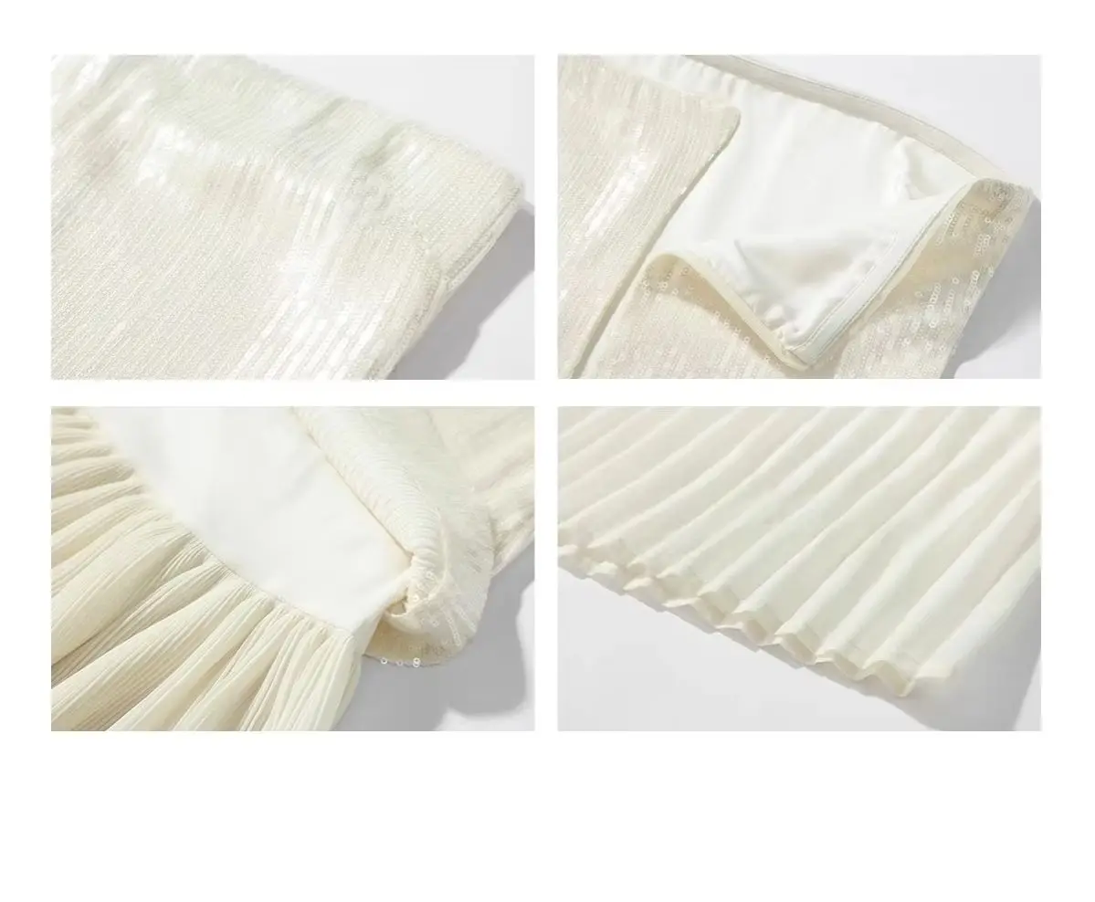 شاطئ البحر فستان مناسبات الصيف عالية الجودة الشعور بالمشاهير التطهير الطابق صافي الشاش تنورة صديرية دائرية فستان مطرز فام