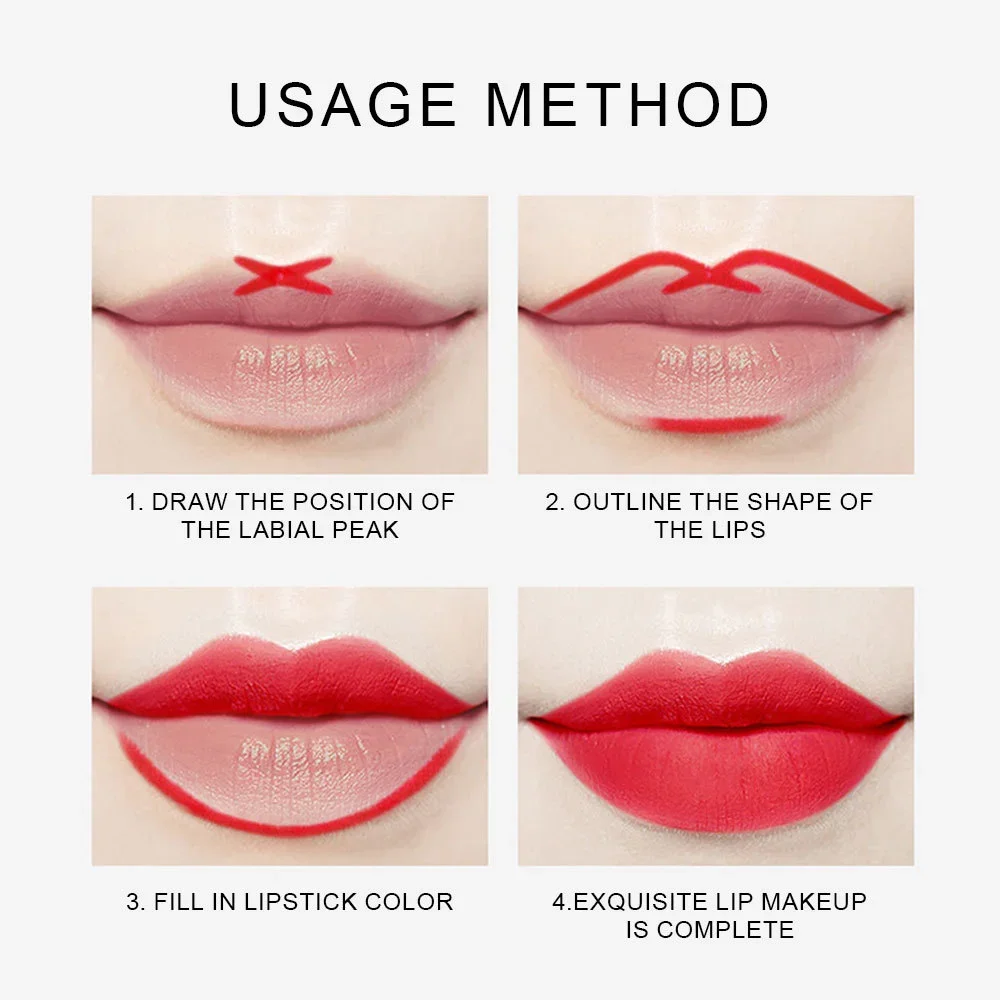 ขายส่ง Matte Lip Liner Tattoo กันน้ํา Long Lasting Professional Lip Ink Lip Tint เซ็กซี่สีแดง Contour Lips Make Up เครื่องสําอาง