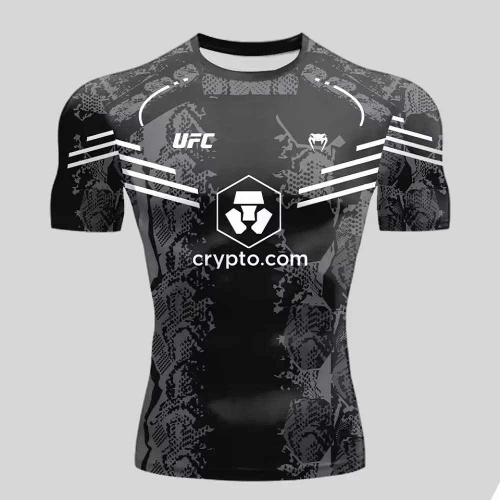 เสื้อยืดระบายอากาศแห้งเร็วสำหรับผู้ชายและผู้หญิงที่ขายดีที่สุดใน UFC นี้เป็นเสื้อกีฬาลำลองสำหรับฤดูร้อน