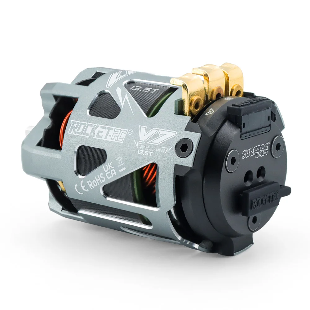 ROCKET-RC 540 V7 3.5T-21.5T Sensored Brushless Motor TS160 V3 PRO ESC Bluetooth Version 6V/7.4V for 1/10 RC Racing Car F1 Part