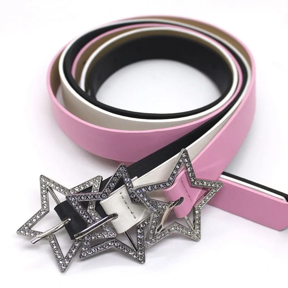 

Y2k Waist Strap Alloy Five Pointed Star Width Waist Belt Corset Belt Adjustable Waistband Women Waist Belt Star Buckle Belt